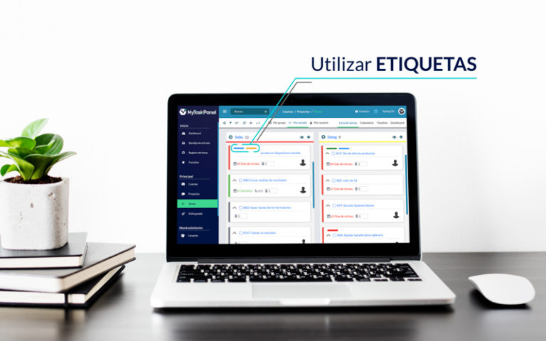 etiquetas para gestionar proyectos