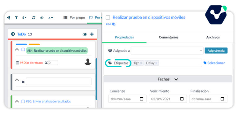 labels to manage projects